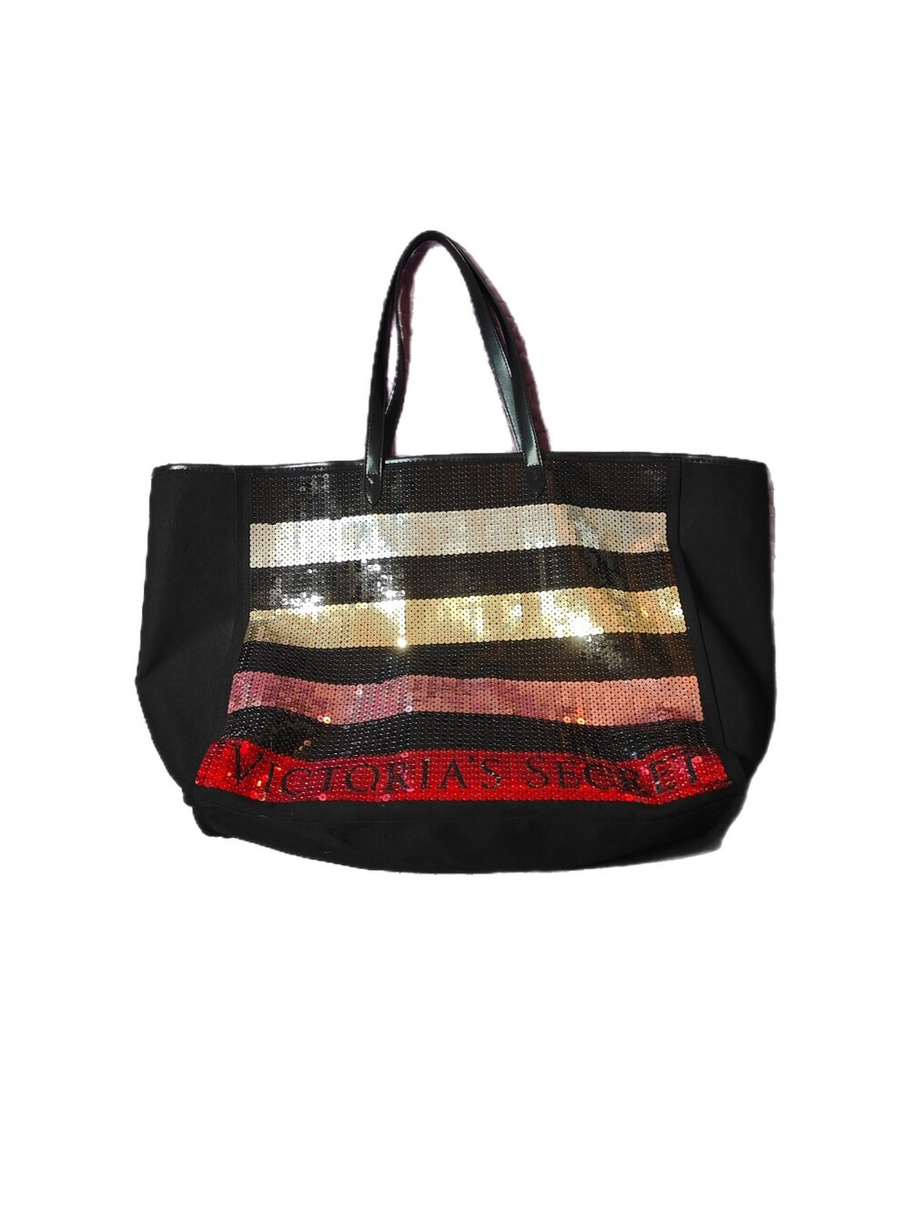 Victoria's Secret Rainbow Sequin Tote Bag